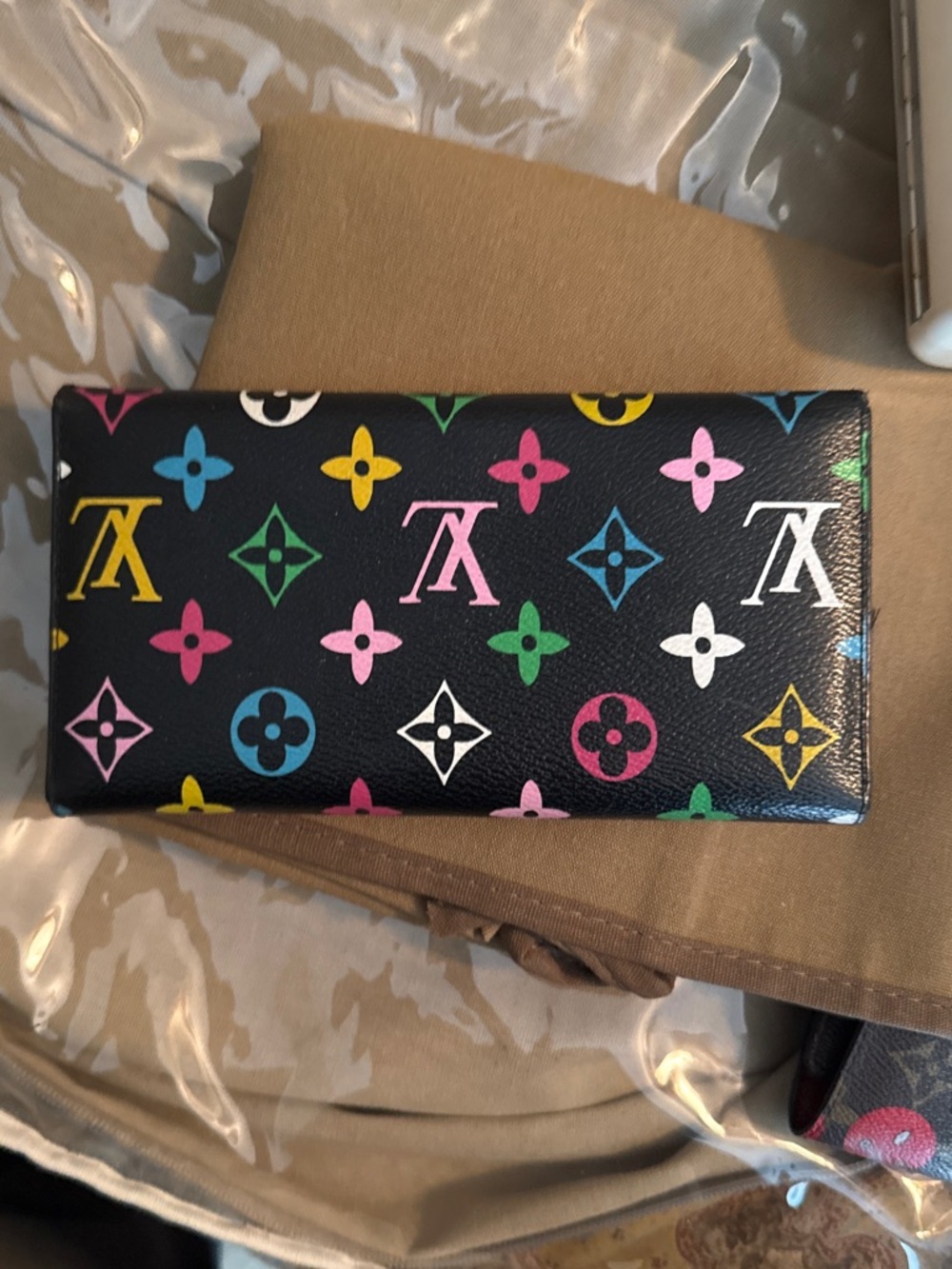 Louis Vuitton Black Multicolor Monogram Continental Wallet - Picture 2 of 3
